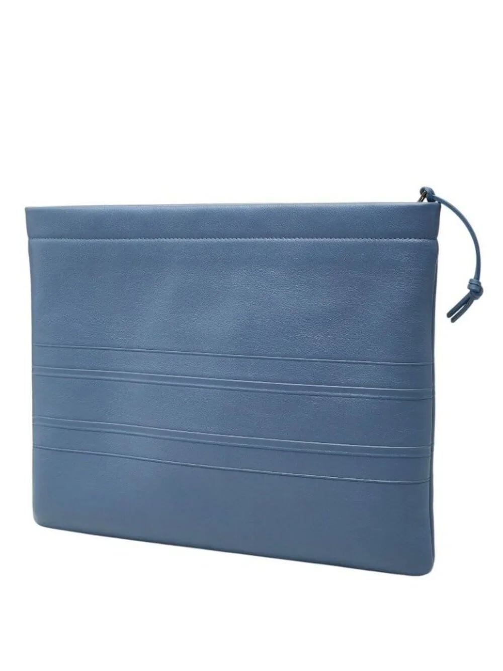 Dior Clutch Blue Gold Leather